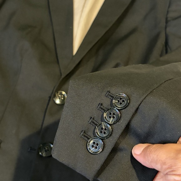 J Crew Wool Blend Blazer Jacket Petite 00P Black Classic Career Academia Capsule - Picture 5 of 14